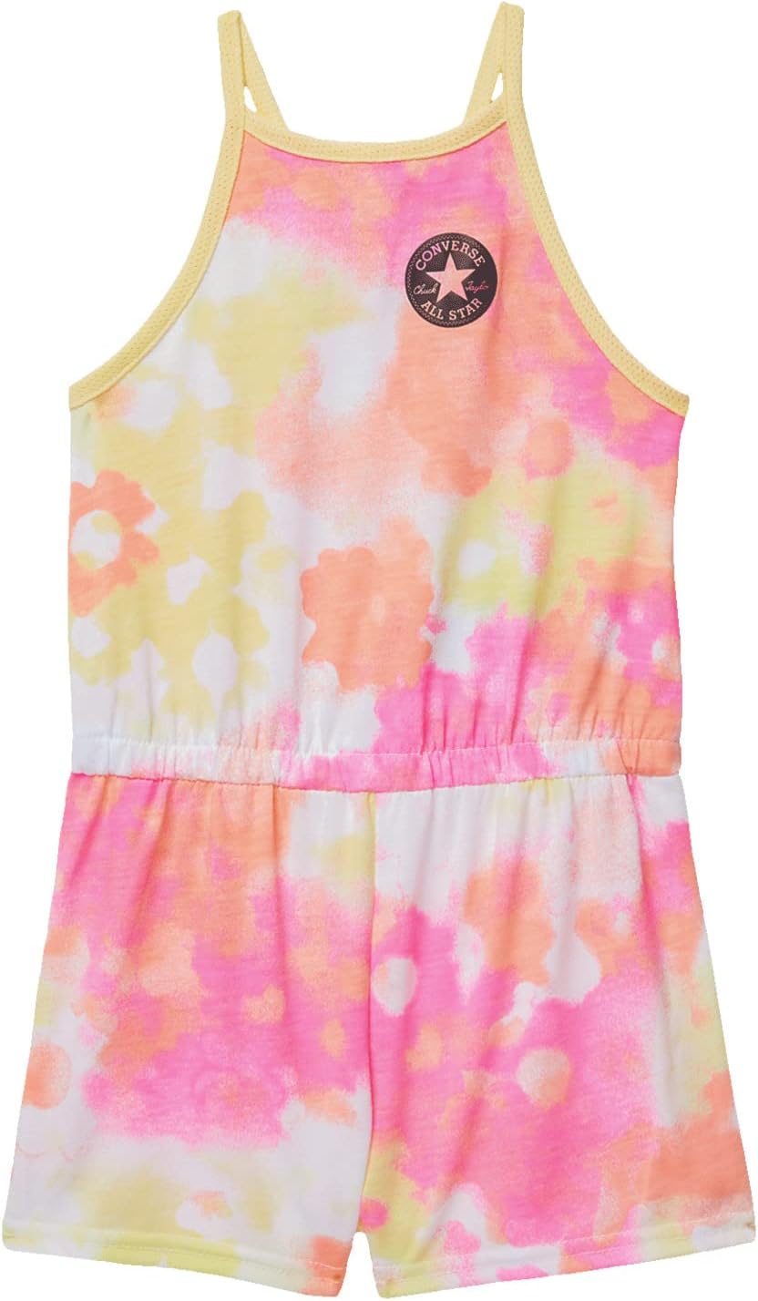 

Комбинезон Converse Floral Print Tank Romper, цвет Digital Pink