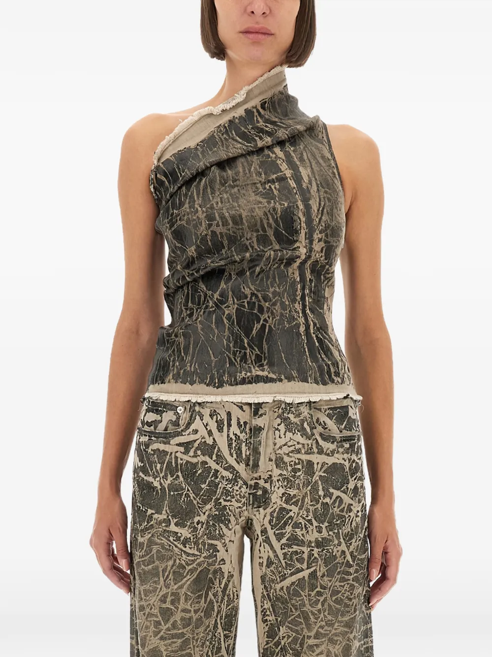 

Топ Athena на одно плечо Rick Owens Drkshdw, черный