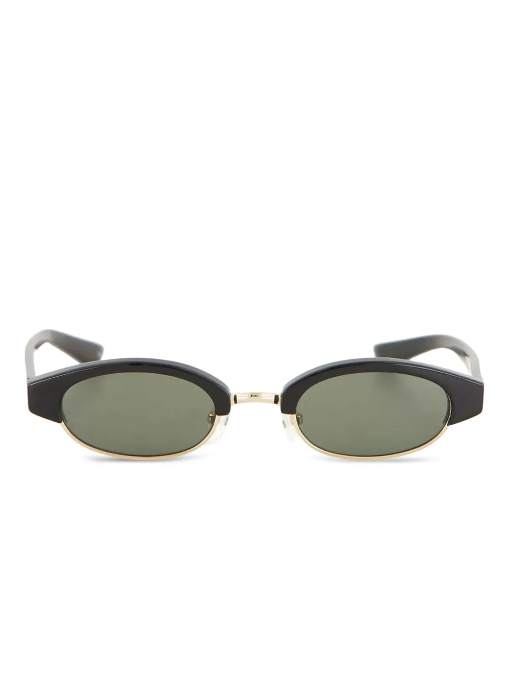 

Солнцезащитные очки в овальной оправе Ellipse Alexander McQueen Eyewear, черный