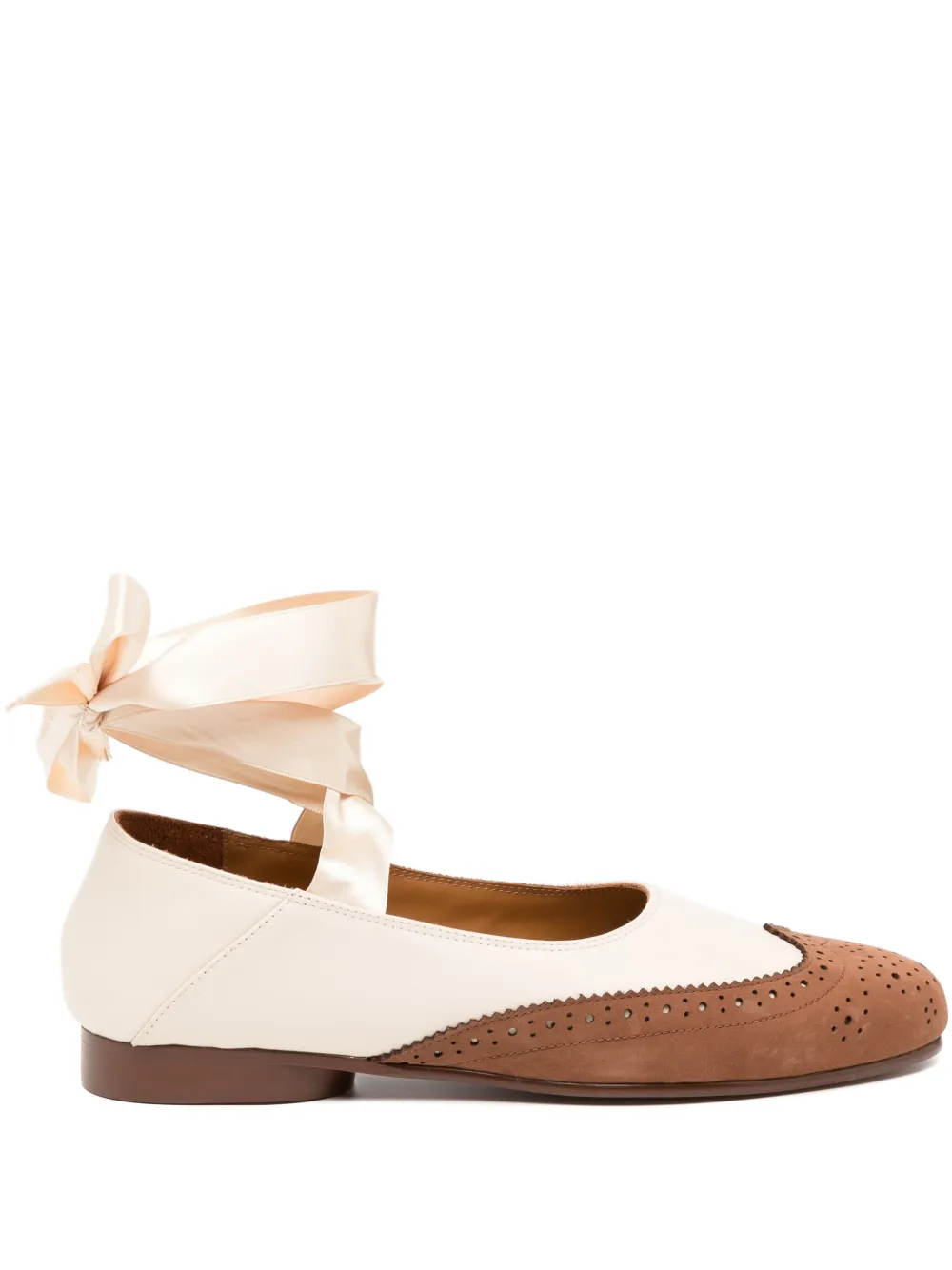 

Лоферы Wing tip ballet shoes MASU, нейтральный