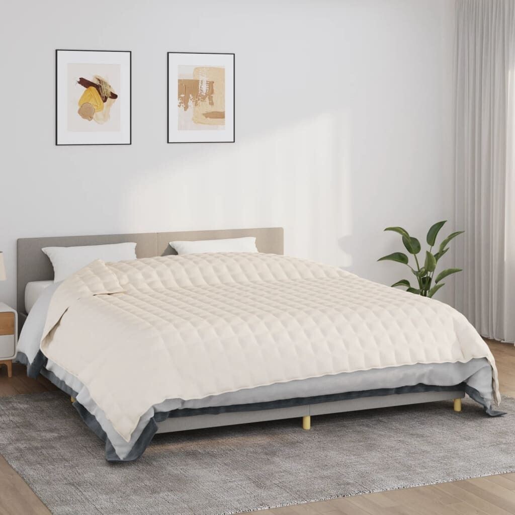 

Одеяло утяжеленное светло-кремовое 235х290 см, ткань 15 кг. DKD HOME DECOR