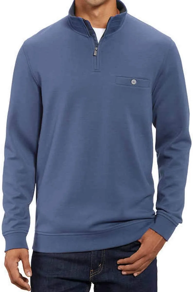 

Толстовка Kirkland Signature мужская с длинным рукавом и молнией на 1/4