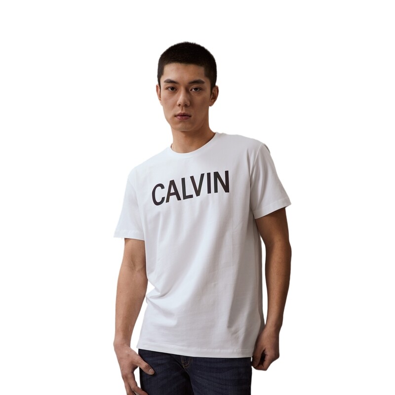 Футболка унисекс белая Calvin Klein, белый — фото 4