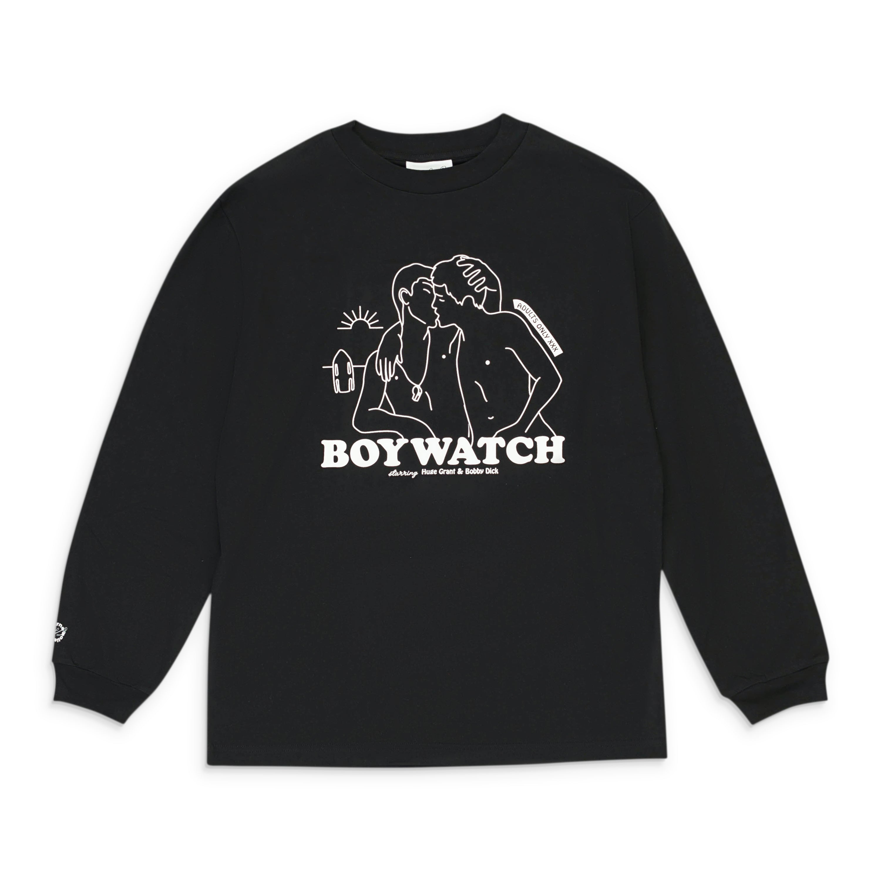 

CARNE BOLLENTE BOYWATCH ЧЕРНАЯ ФУТБОЛКА С ДЛИННЫМ РУКАВОМ