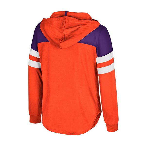 Детская толстовка с длинным рукавом Clemson Tigers Reflection оранжевая Colosseum — фото 4