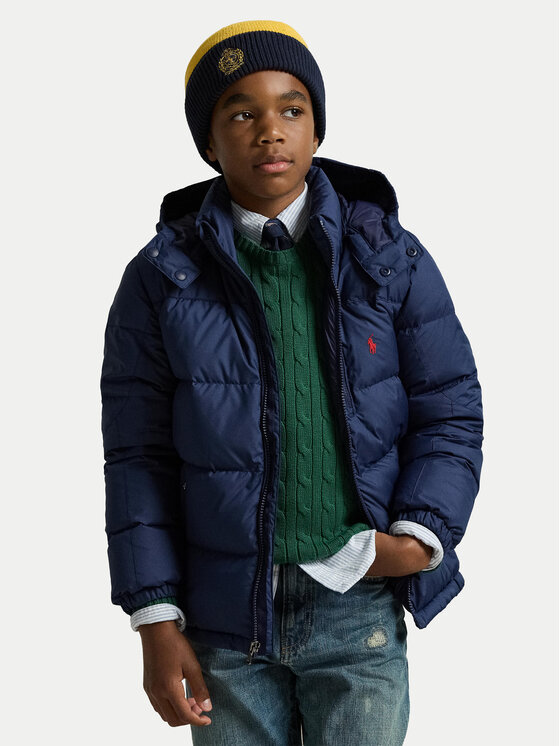 

Пуховик regular fit 323969861002 Polo Ralph Lauren, синий