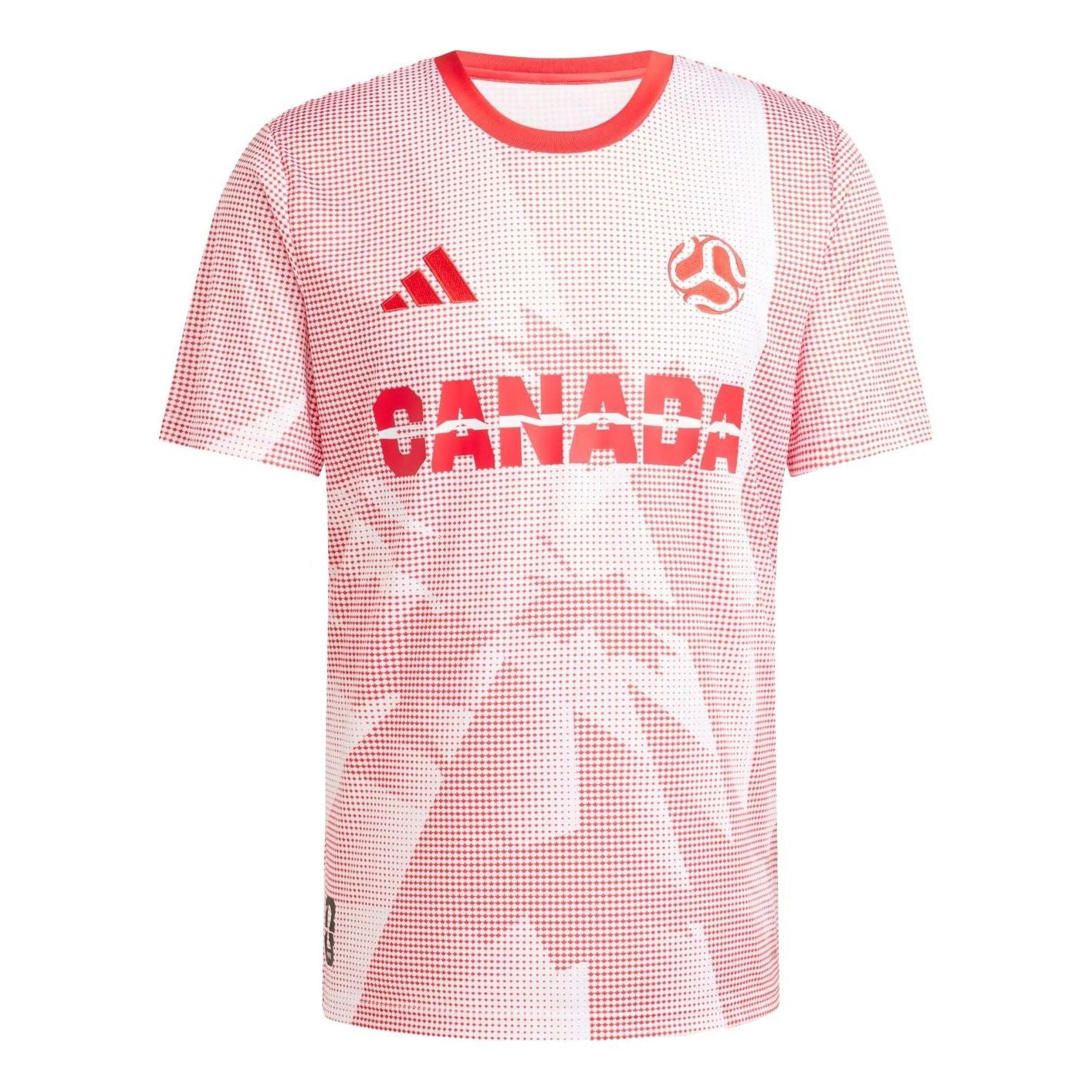 Футболка Adidas Canada 'White Vivid Red'