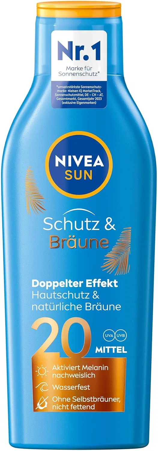 Солнцезащитный крем для загара SPF 20 «Protection & Tan» от NIVEA SUN Nivea