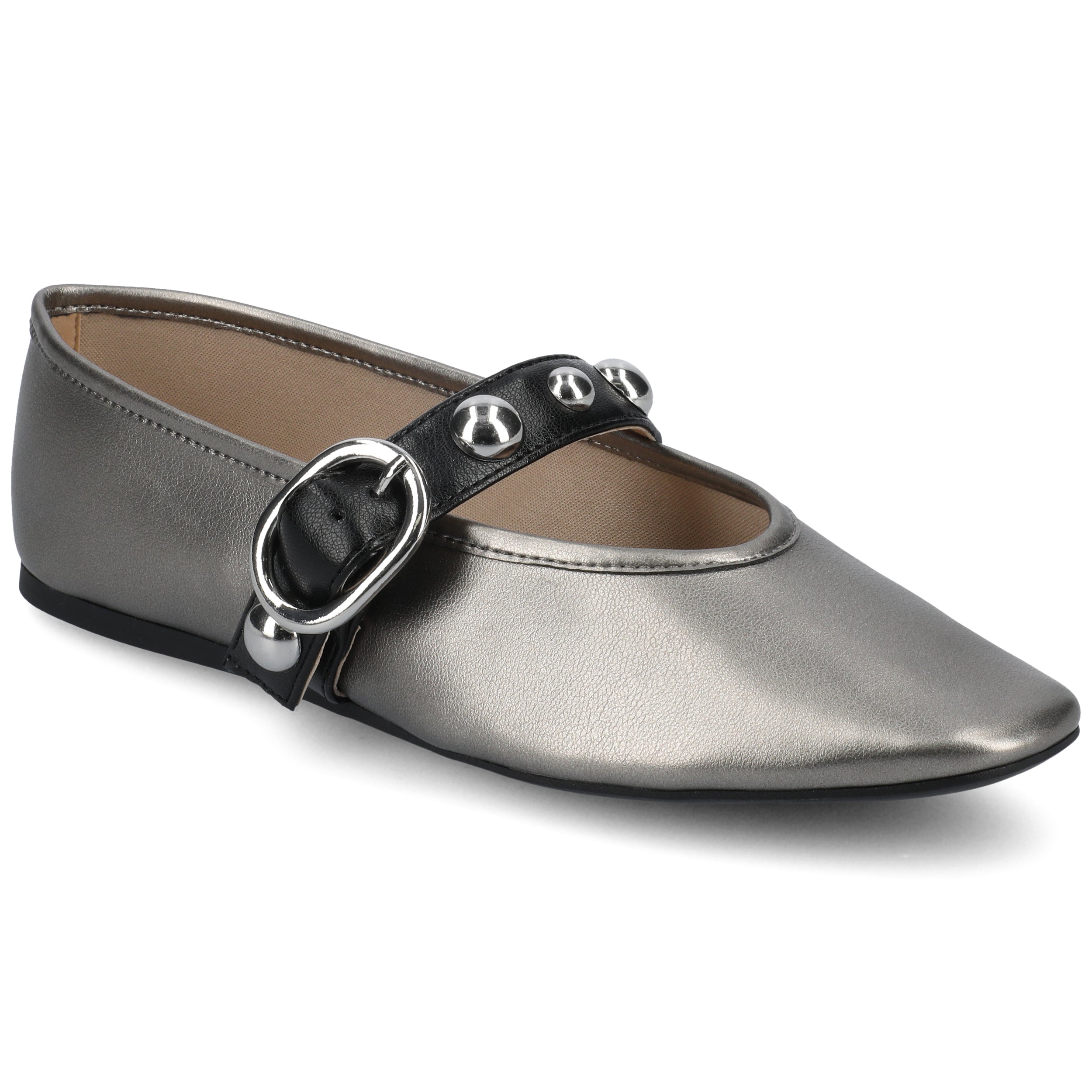 Journee Женские балетки Naveah со шпильками Journee Collection, Pewter