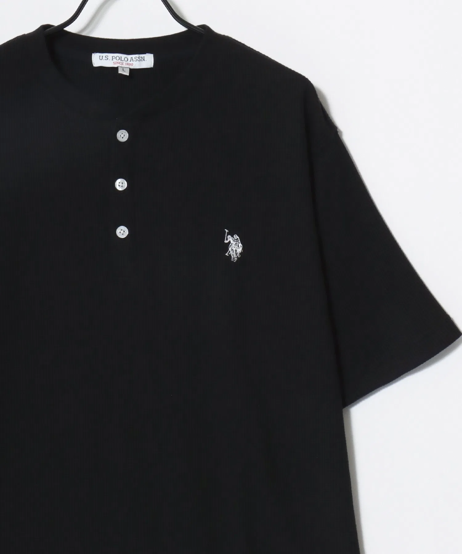 Унисекс футболка U.S. POLO ASSN. с коротким рукавом и воротником-поло — фото 3