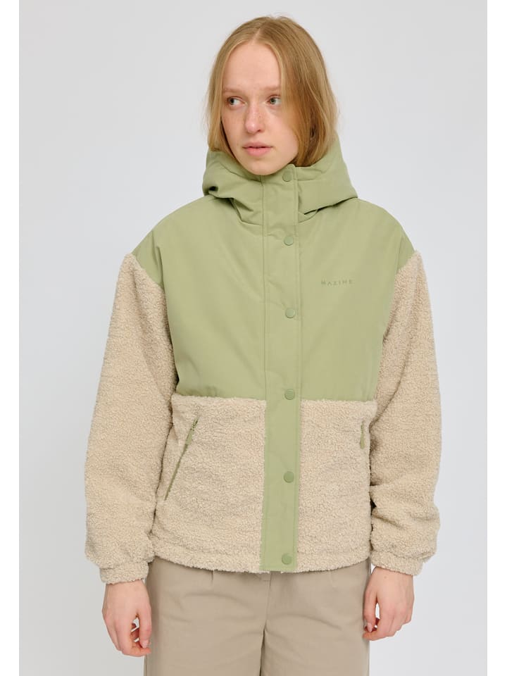 

Зимняя куртка зеленого/бежевого цвета MAZINE