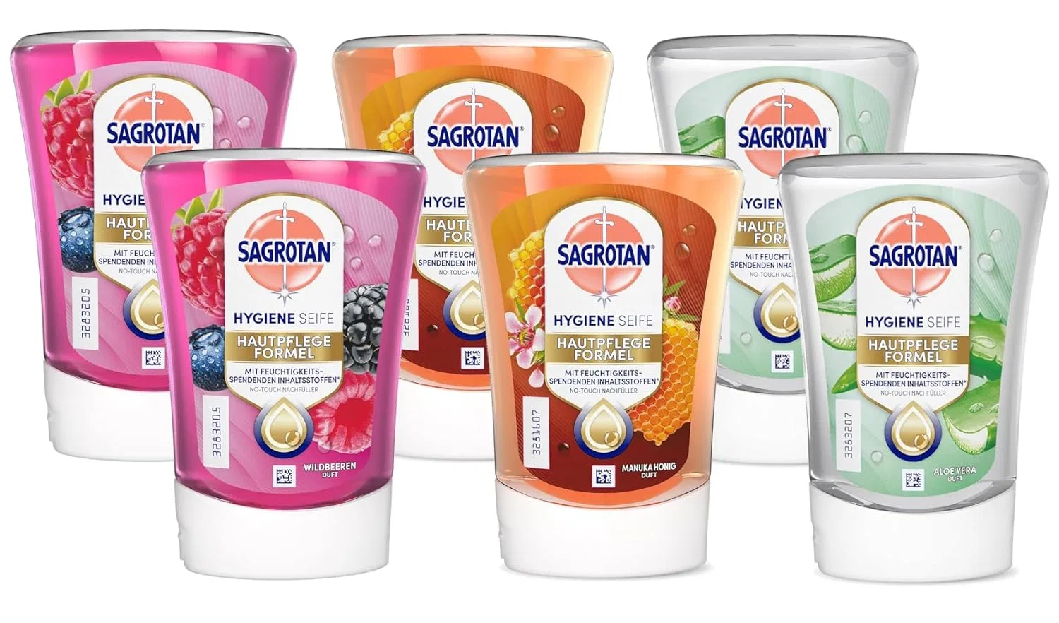 Набор сменных блоков Sagrotan No-Touch с фруктовыми ароматами 3 x 2 x 250 мл Sagrotan