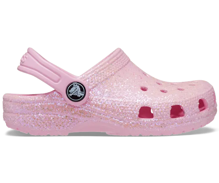 

Классические блестящие сабо Crocs для малышей, цвет Flamingo