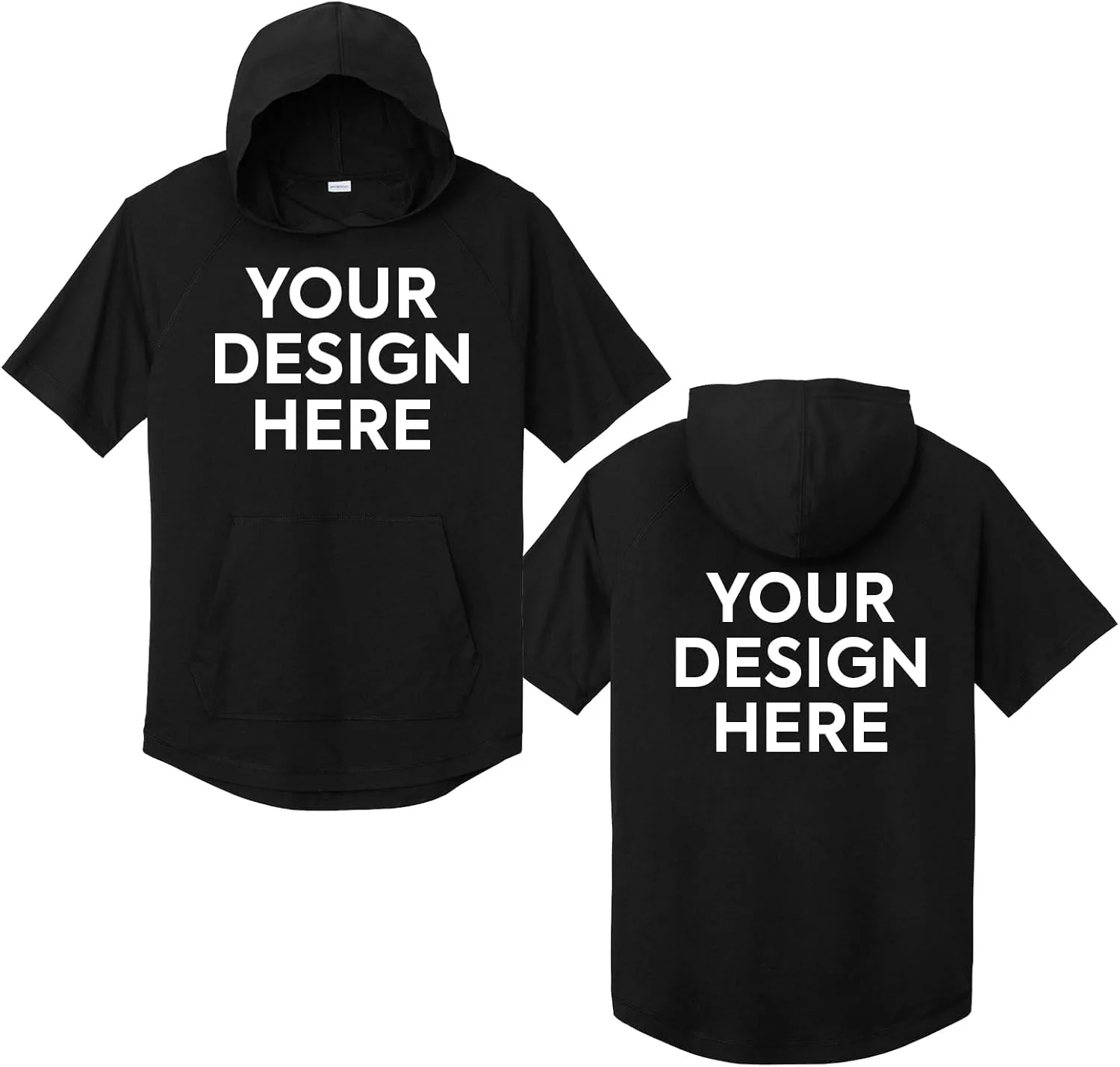 

Кастомизируемый худи с коротким рукавом, принт спереди и сзади LOGO IMPRESSION