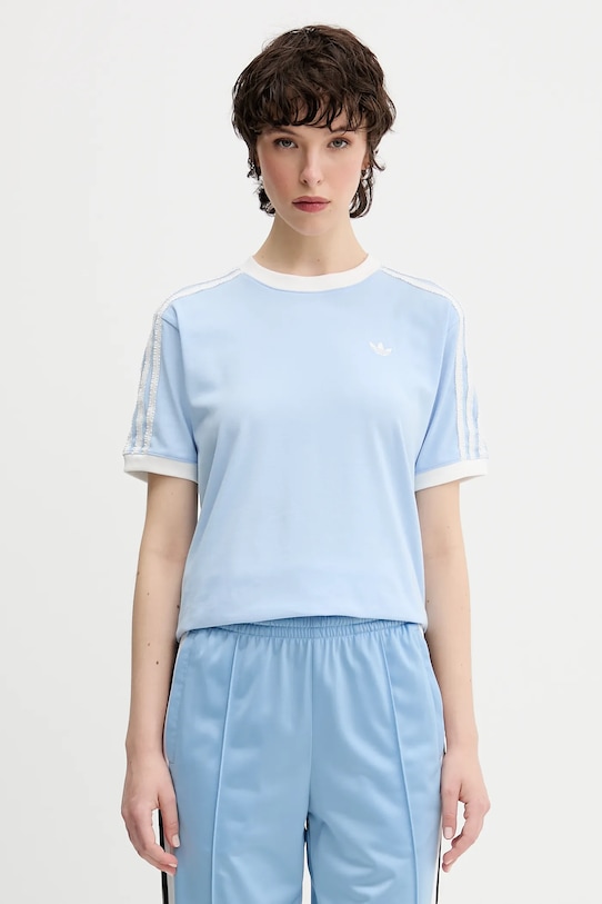 

Футболка хлопковая Ruffle 3S Tee Adidas Originals, синий