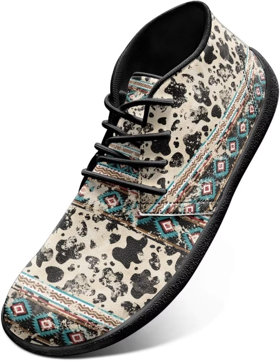 

Мужские кроссовки Aztec Road Running с нулевой прокладкой, широкие минималистичные тренировочные кроссовки, нарядные кроссовки для женщин, модный образ Chririnla, Cow Aztec