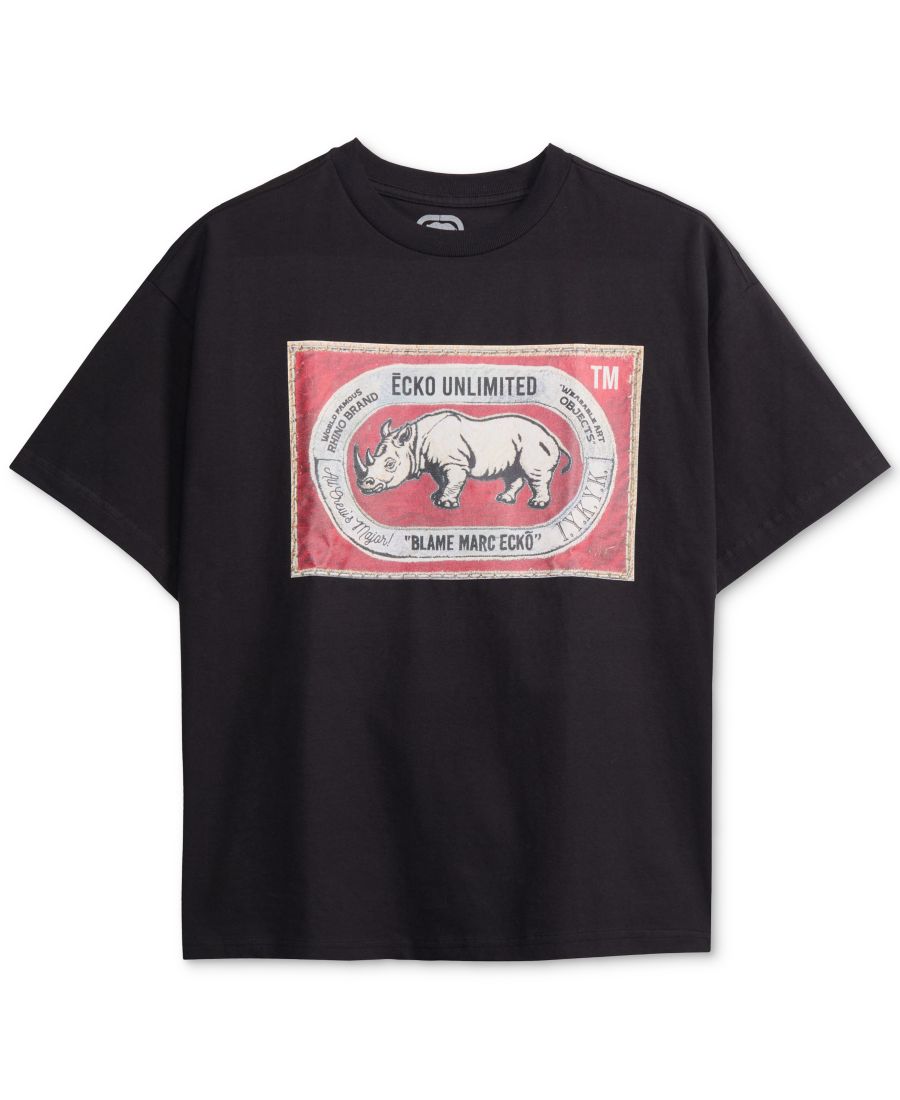 

Мужская футболка с коротким рукавом и изображением большого флага Ecko Unltd, Black, Черный, Мужская футболка с коротким рукавом и изображением большого флага Ecko Unltd, Black