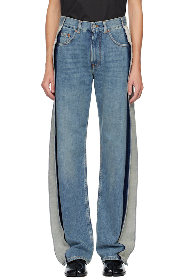 

Джинсы с пятью карманами Mm6 Maison Margiela, синий