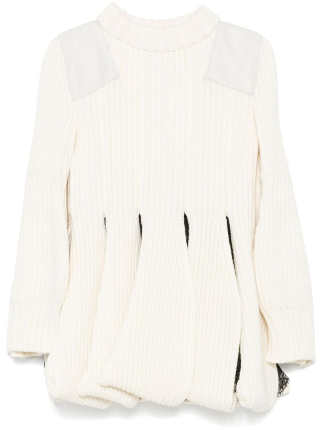 

Мини-платье с вырезами Sacai, белый