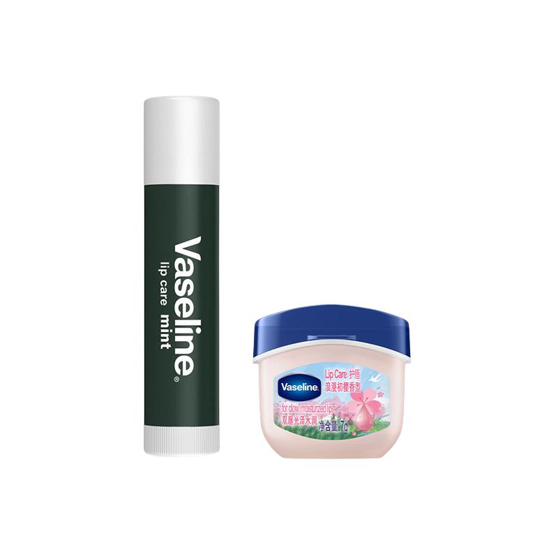 

Vaseline Оригинальный розовый бальзам для губ увлажняет и питает 7г+3,5г