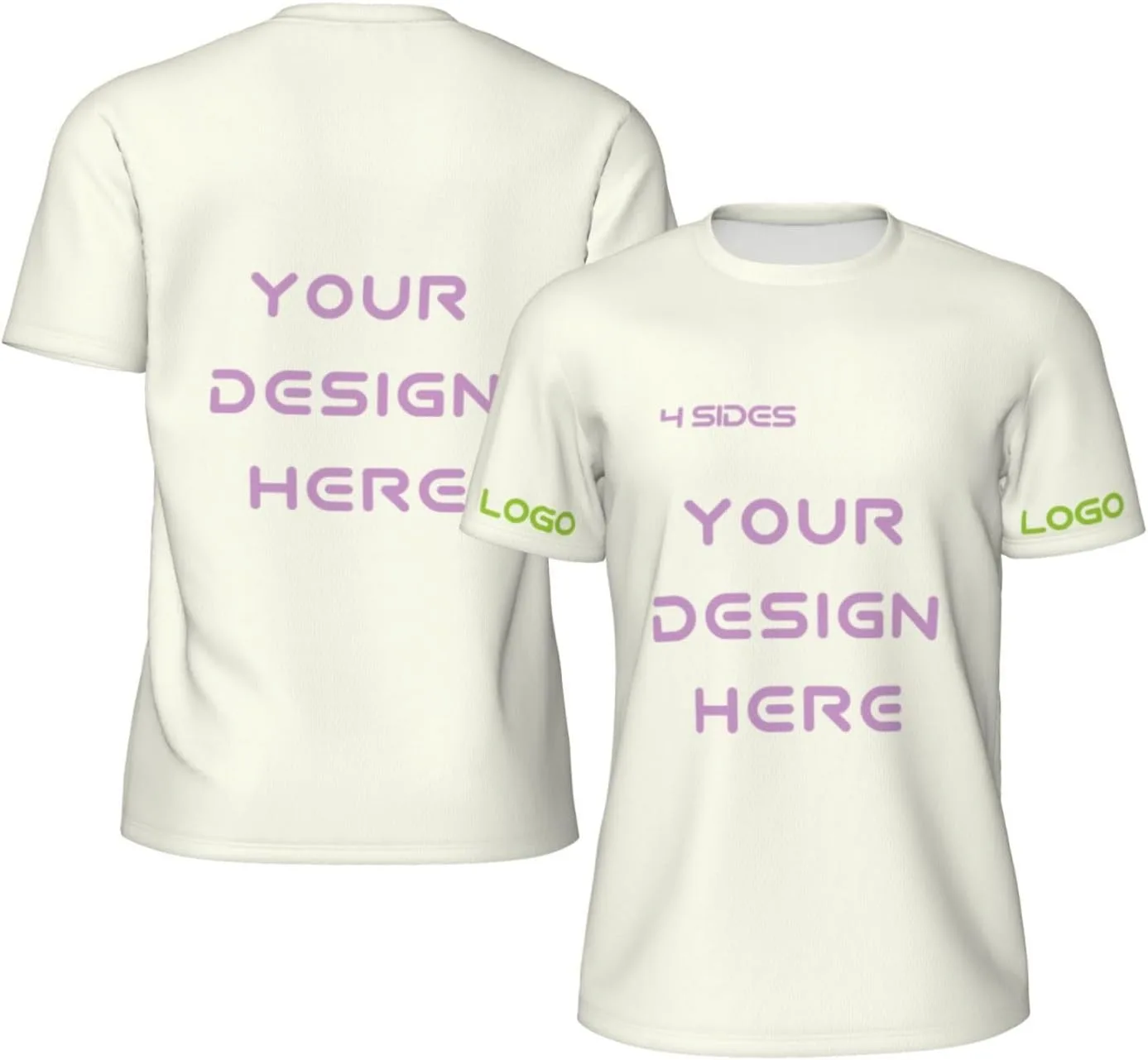 

Футболка Custom с логотипом и текстом на 4 сторонах