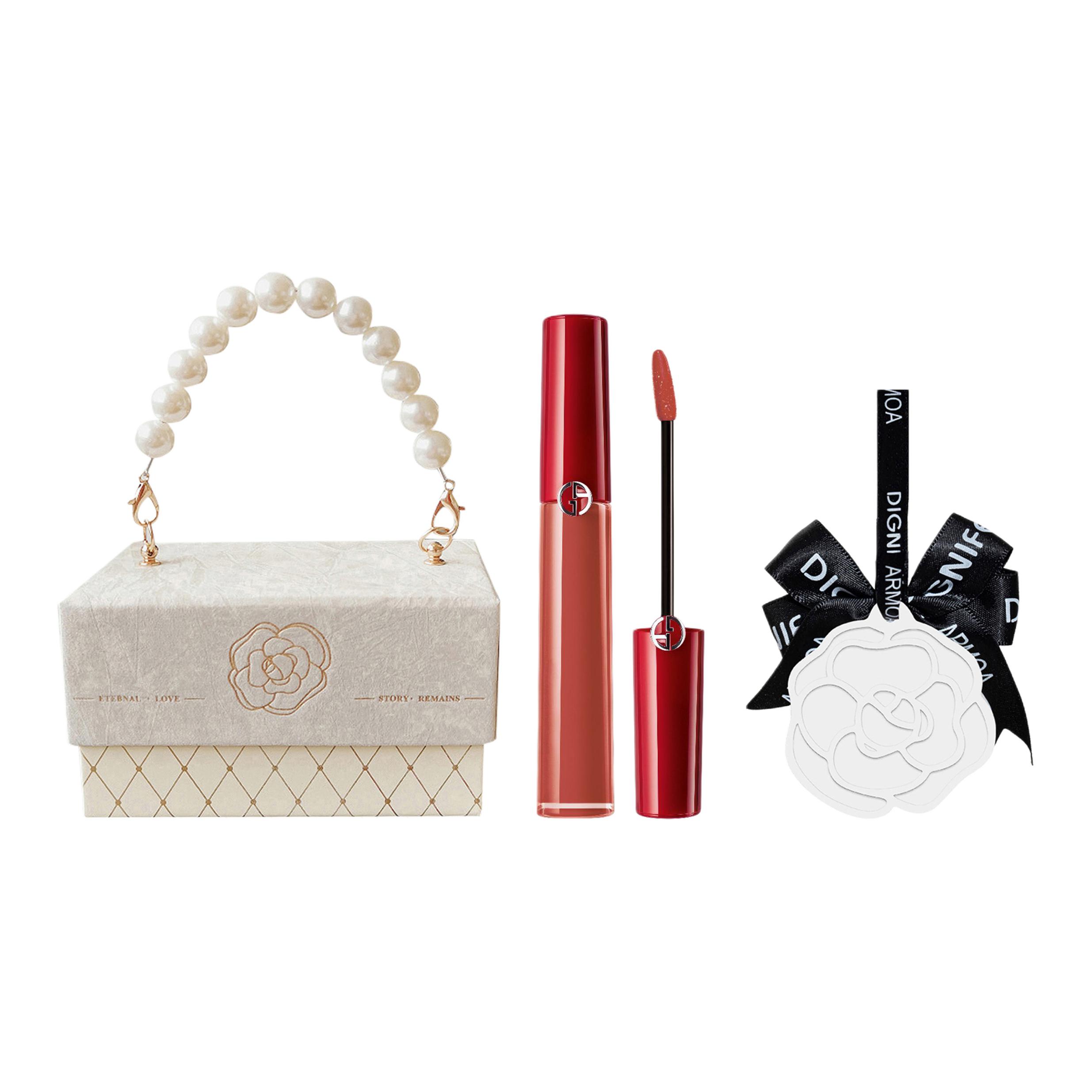 

GIORGIO ARMANI AMANI Redtube Pearl Chanel Inspired Box набор из трех матовых блесков для губ, легко растушевываются, натуральные, стойкие