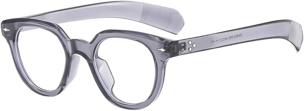 

Модные овальные женские солнцезащитные очки в стиле ретро с заклепками, мужские трендовые градиентные очки с защитой от УФ-излучения UV400 желто-синего цвета UUPTTPL, Grey Clear