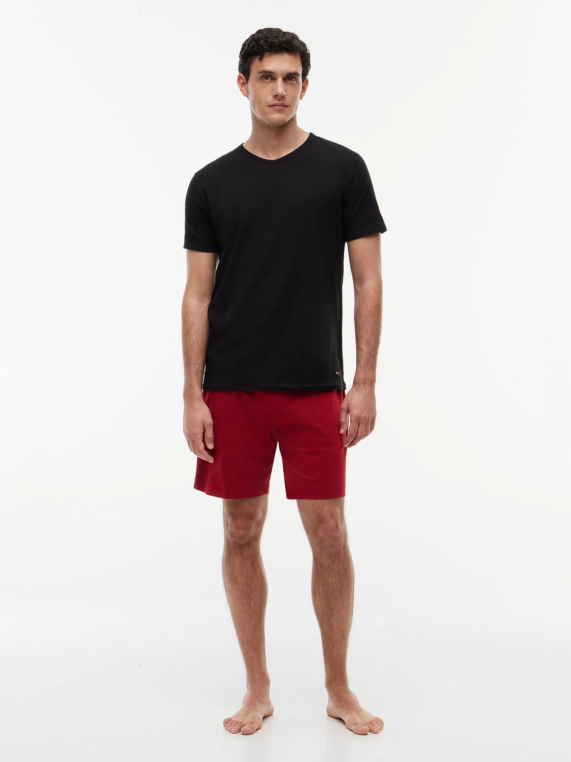 Рубашка Tommy Hilfiger Premium Essential черного цвета — фото 3