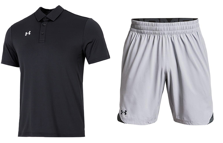 

Мужская повседневная спортивная одежда Under Armour, цвет Black+Gray