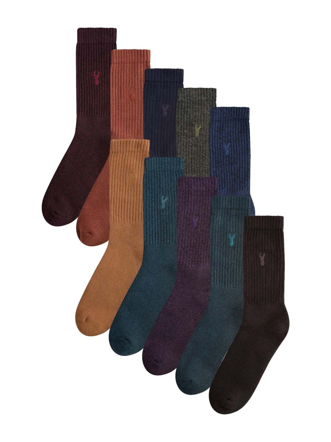 Next Носки в цвете Navy, Chestnut Brown, Umbra, Bordeaux
