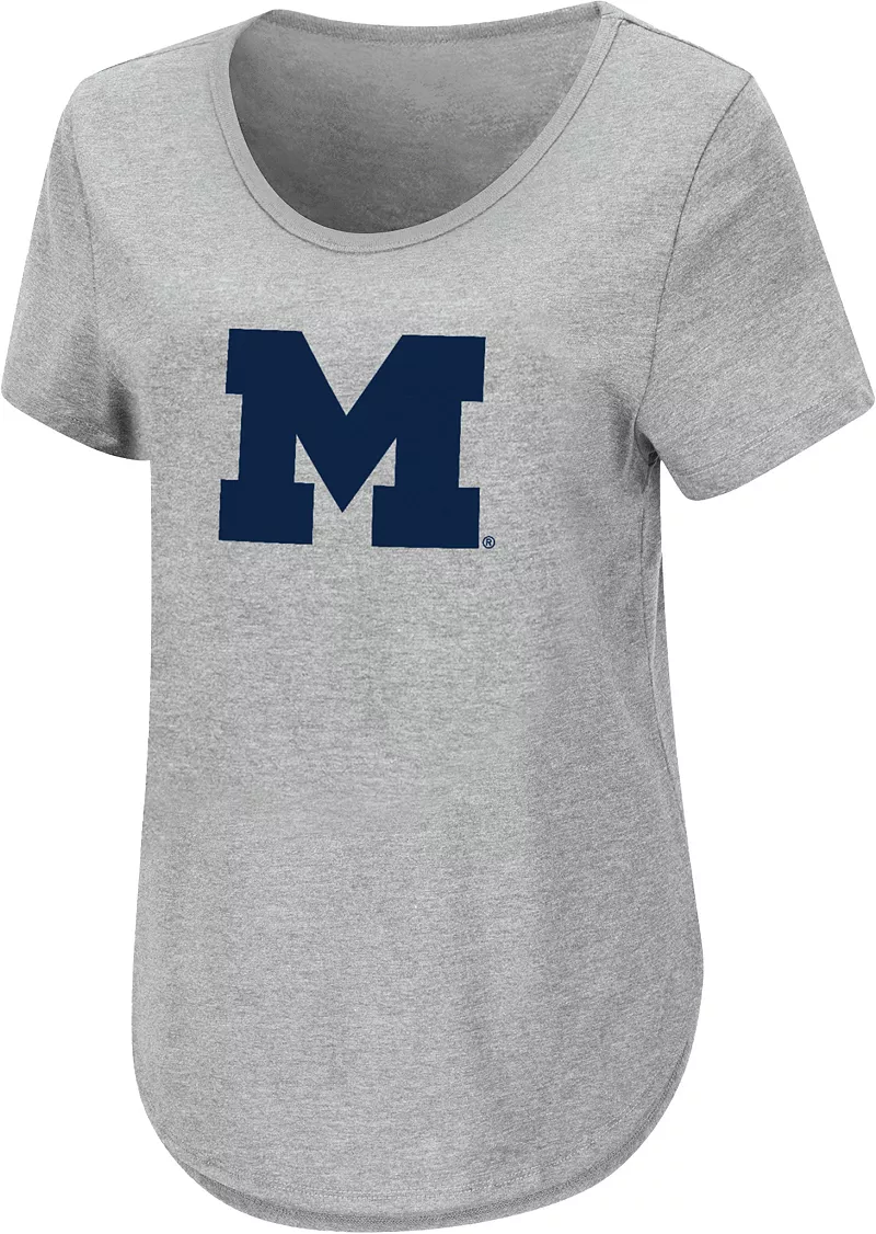 

Женская серая футболка Colosseum Michigan Wolverines Sweetums