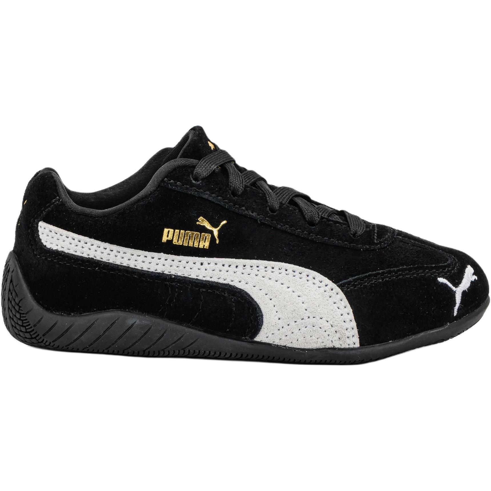 PUMA Speedcat коллекция устойчивые к истиранию детские повседневные кроссовки black white kids' — фото 3