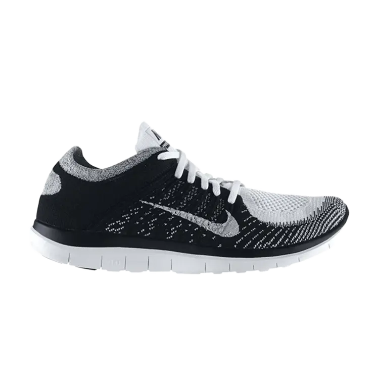 

Кроссовки Nike Free 4.0 Flyknit 'White Black', белый