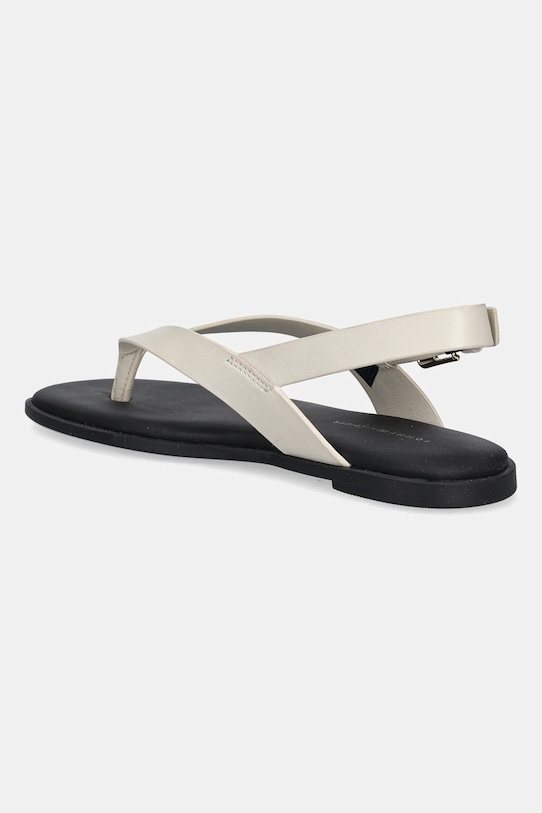 Кожаные сандалии COLOR BLOCK THONG FLAT SANDAL Tommy Hilfiger, бежевый — фото 3