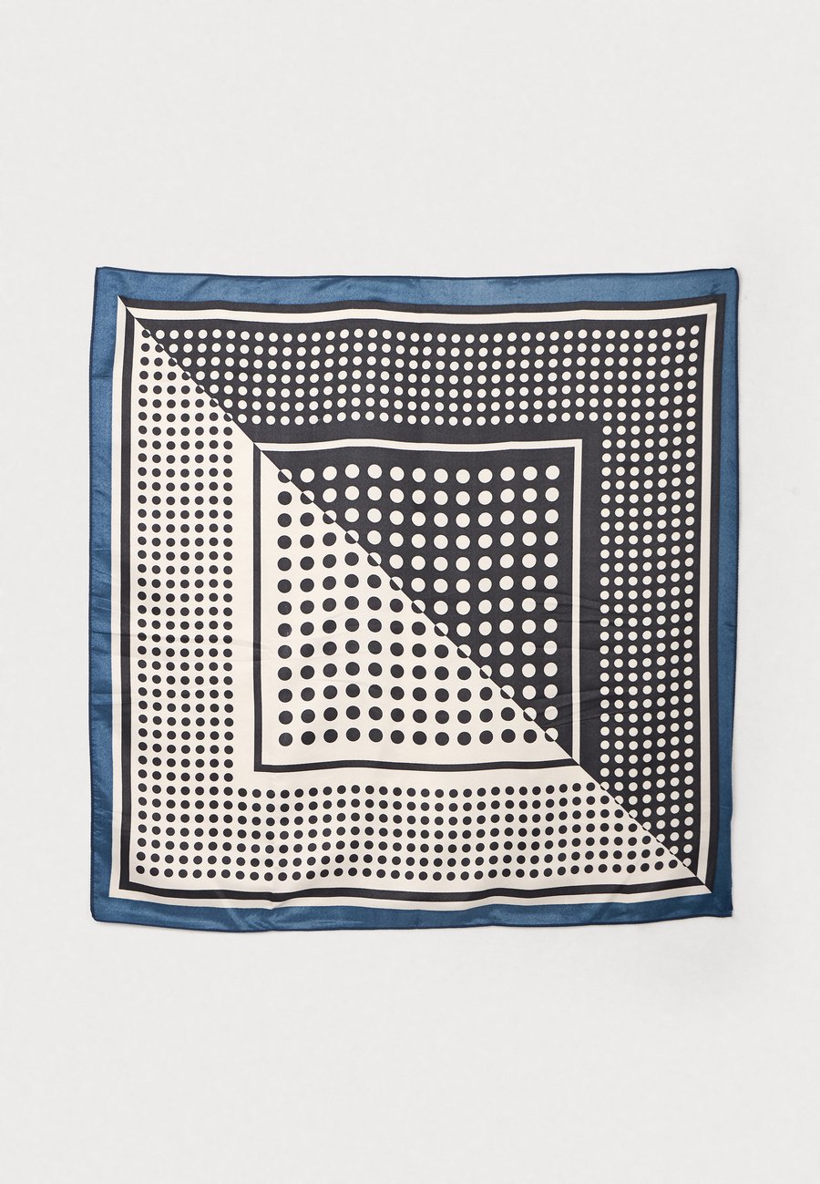 

Шарф Anna Field Foulard, Off-White/Blue/Off-White