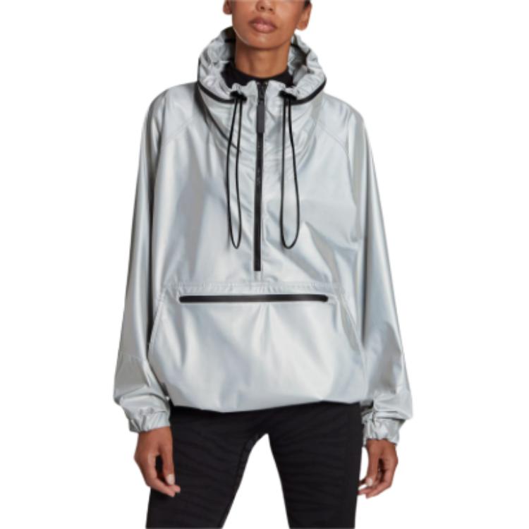 Stella McCartney EARTH PROTECTOR PULL-ON JACKET Толстовка Женская Серебристый Adidas — фото 4