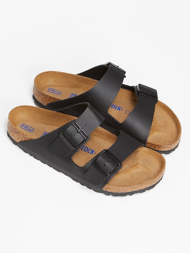 Мюли Birkenstock Pantoletten Arizona, цвет Schwarz - Weite N — фото 2