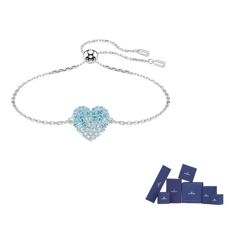 

Swarovski Браслет Rhodium-Plated Faux Crystal Bracelets Women's Blue