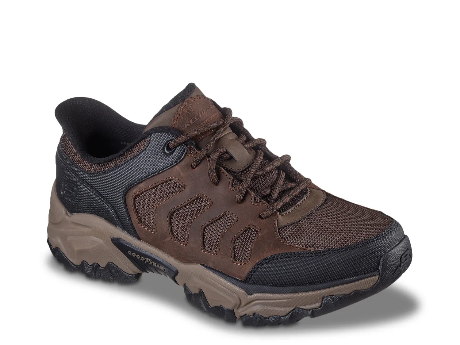 

Кроссовки Skechers Slip-Ins Relaxed Fit Terraform Jagger Trail Shoe - Men's, темно-коричневый