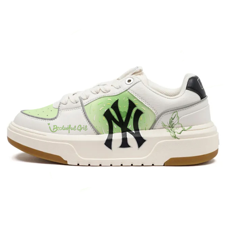 

Кроссовки MLB Chunky Liner Skateboarding Shoes Unisex Low-top White/green, зеленый