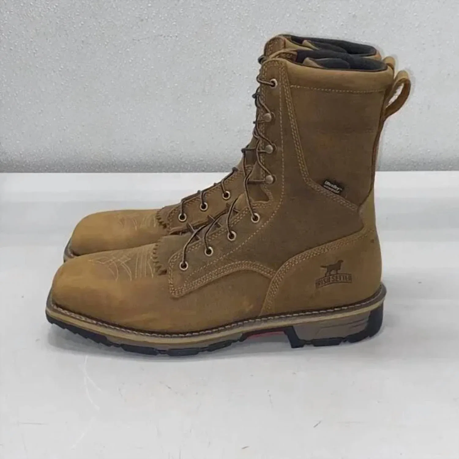 Irish Setter Boots Мужские рабочие водонепроницаемые ботинки Marshall 9 дюймов с защитным стальным носком, коричневого цвета — фото 3