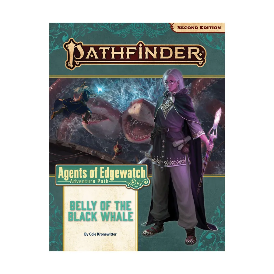 

#161 "Agents of Edgewatch #5 - Belly of the Black Whale", Pathfinder Roleplaying Game (2nd Edition) - Adventure Path #145 - #174, мягкая обложка