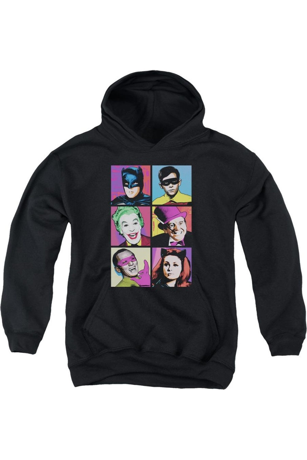 

Батмен Классика ТВ Pop Cast молодежная толстовка с капюшоном Gildan, черный