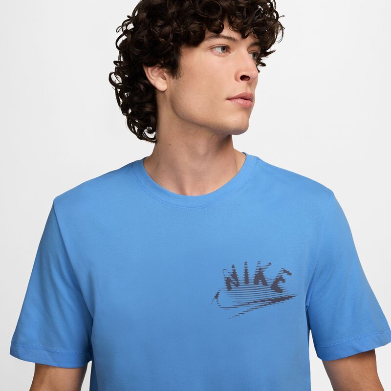 Футболка m nk df tee brand read Nike, синий — фото 3