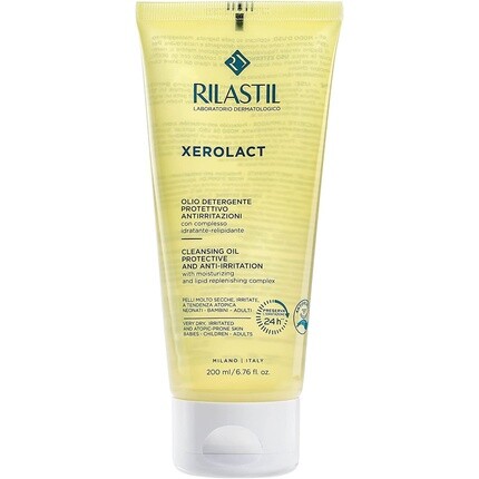 

Rilastil Xerolact Baby Очищающее масло для лица и тела, увлажняющее, восстанавливающее липиды для сухих волос, раздраженных и атопичных, модное, 200 мл