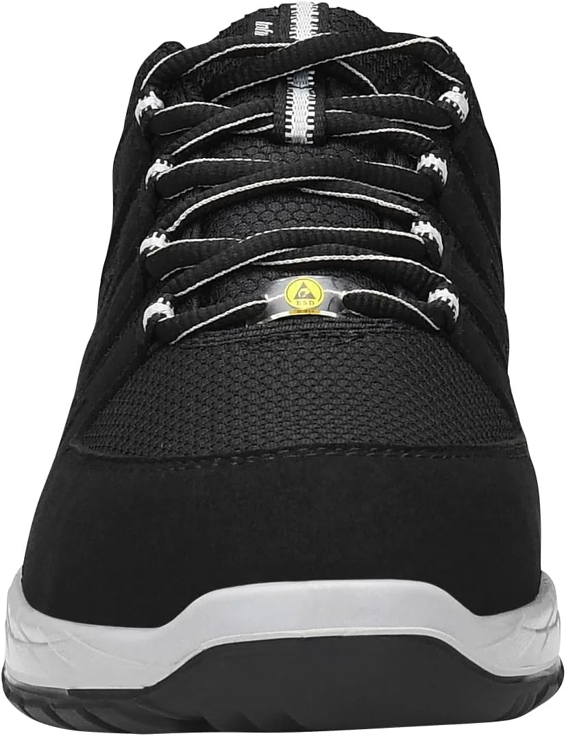 Защитные ботинки ELTEN Maddox W Black-Grey Low ESD S3S, женские и мужские, текстильные, со стальным защитным носком, легкие, спортивные, черный — фото 4