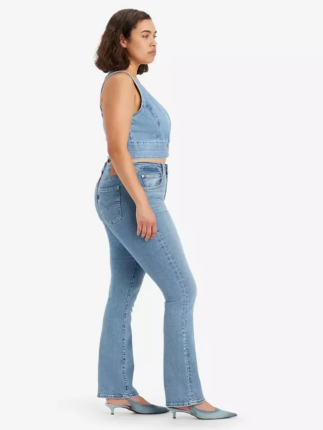 Джинсы-клеш с высокой посадкой 725 Levi's, Blue Wave Light — фото 3