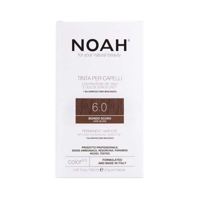

Стойкая краска для волос Tinta per capelli. Noah, цвет 6.0 dark blond, 140 мл