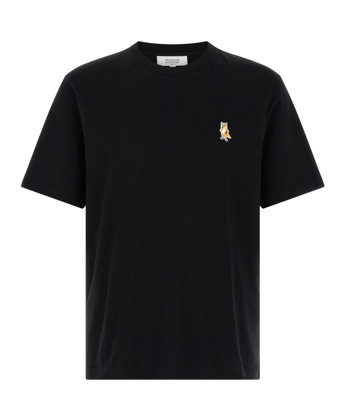 

Удобная футболка Standing Fox Maison Kitsunã, черный