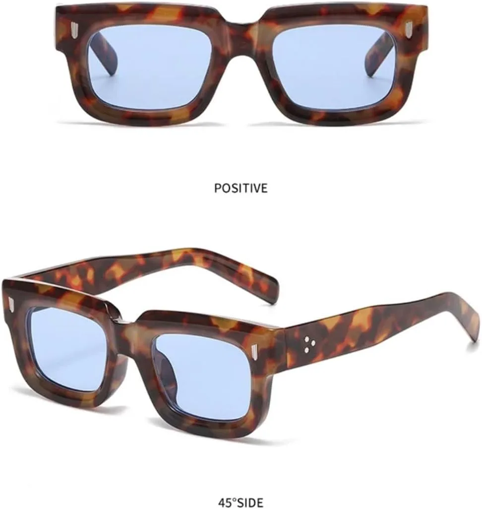 

Солнцезащитные очки с защитой UV400 | Линзы Small Rivets Ocean Lens Punk | для женщин и мужчин, для занятий спортом на открытом воздухе и вождения LXLHWN, Black Blue